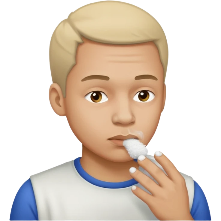 Guy snorting cocaine emoji emoji