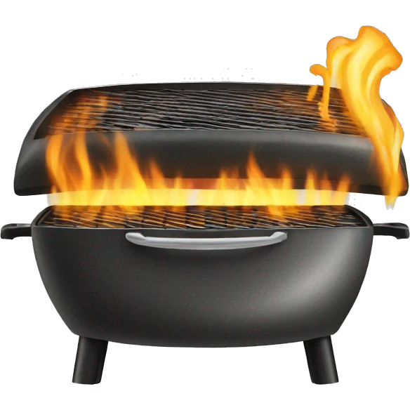 Charcoal grill toast emoji
