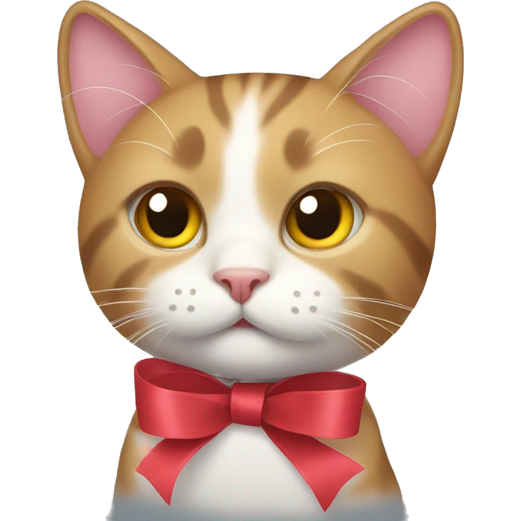 Cat with ribbon emoji