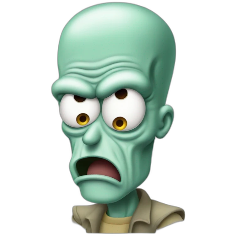 angry squidward emoji