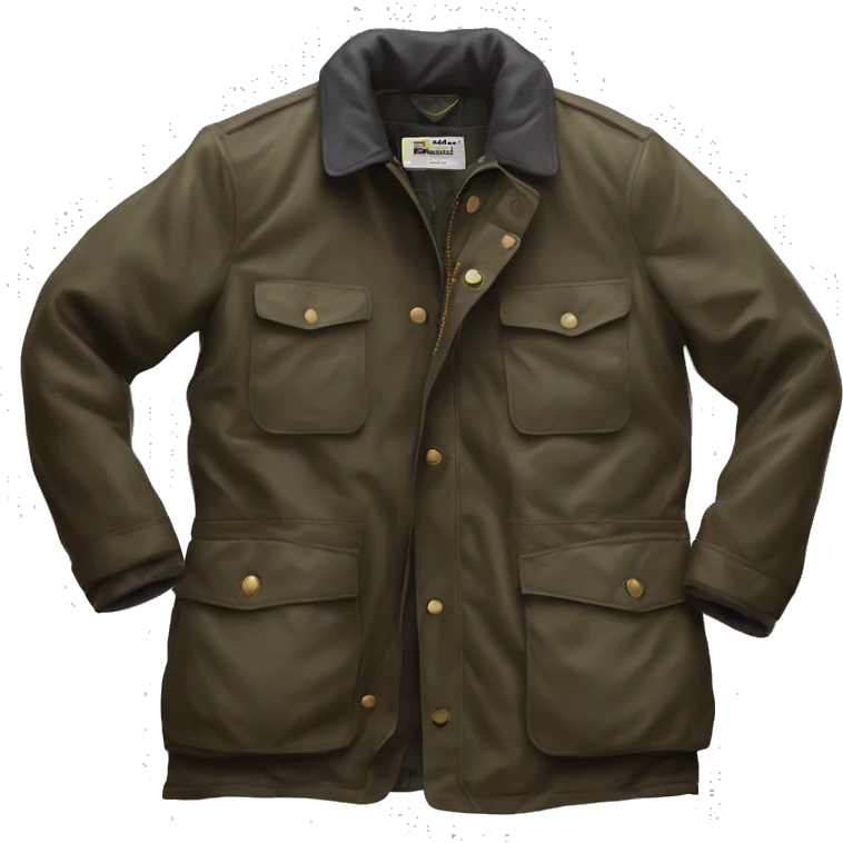 waxed barbour jacket  emoji