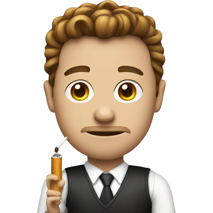 Elon with cigarette emoji