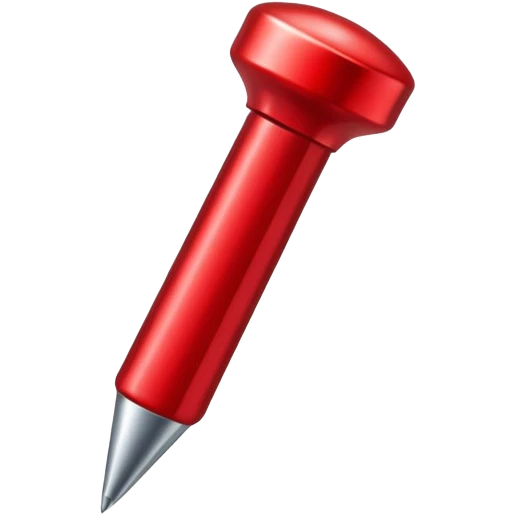 red pushpin emoji