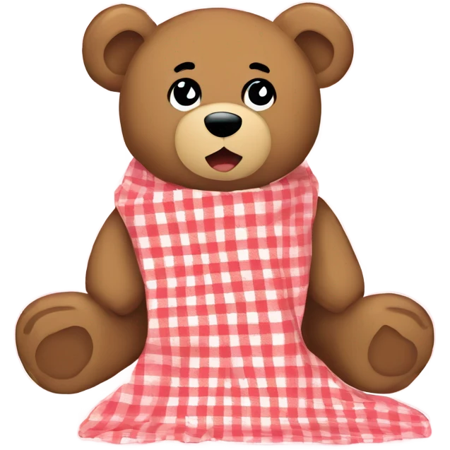 Teddy bear picnic blanket  emoji