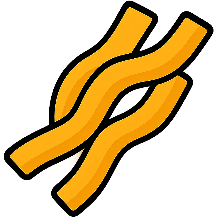 text: 2 w noodles in color outline icon style emoji