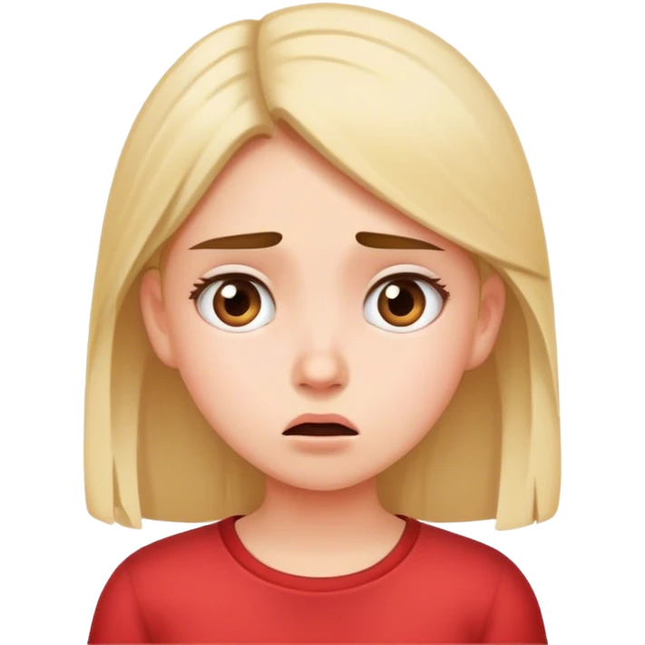 girl is making a mistake emoji