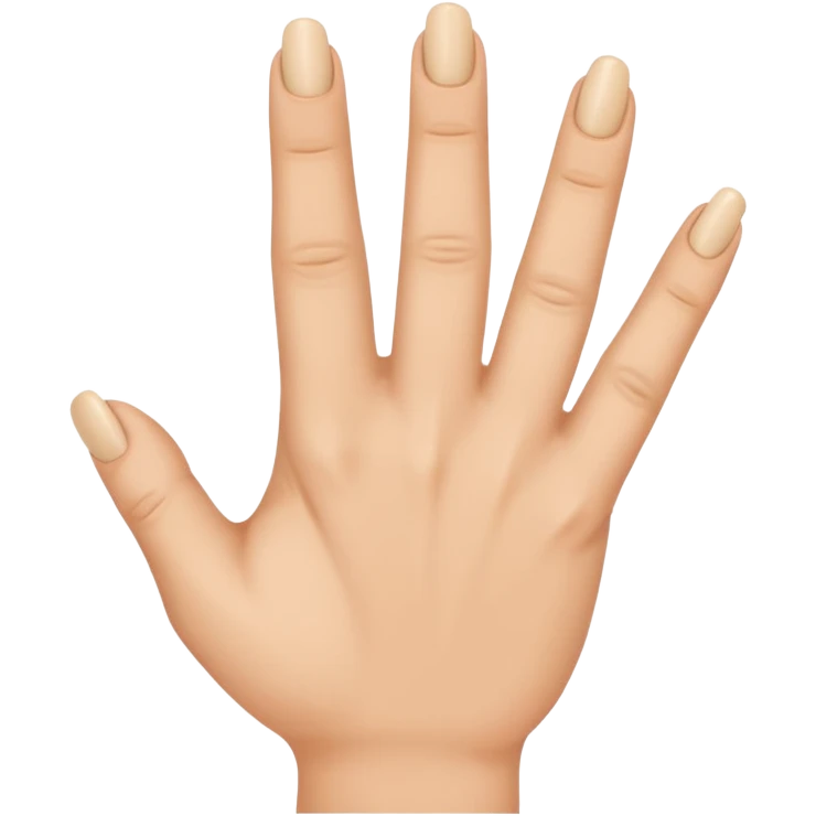Hand sign with hand spread and middlefinger over the ringfinger emoji