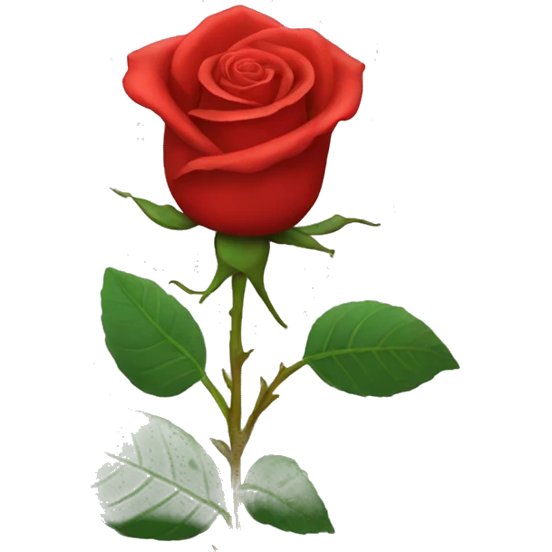 Red rose emoji