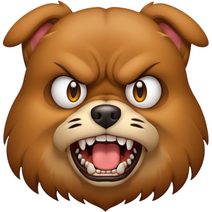 DOG ANGRY emoji