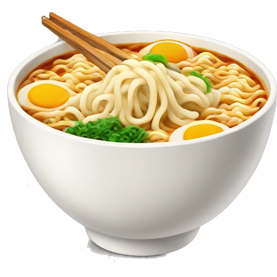 Delicious looking ramen  emoji