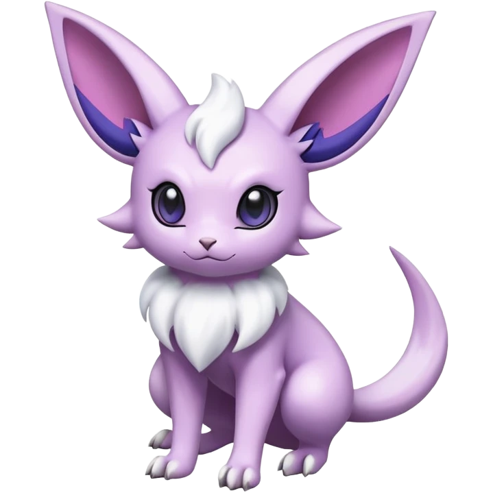 Espeon-Absol-Minccino-Pokémon-Fakémon-hybrid-creature (full body) emoji