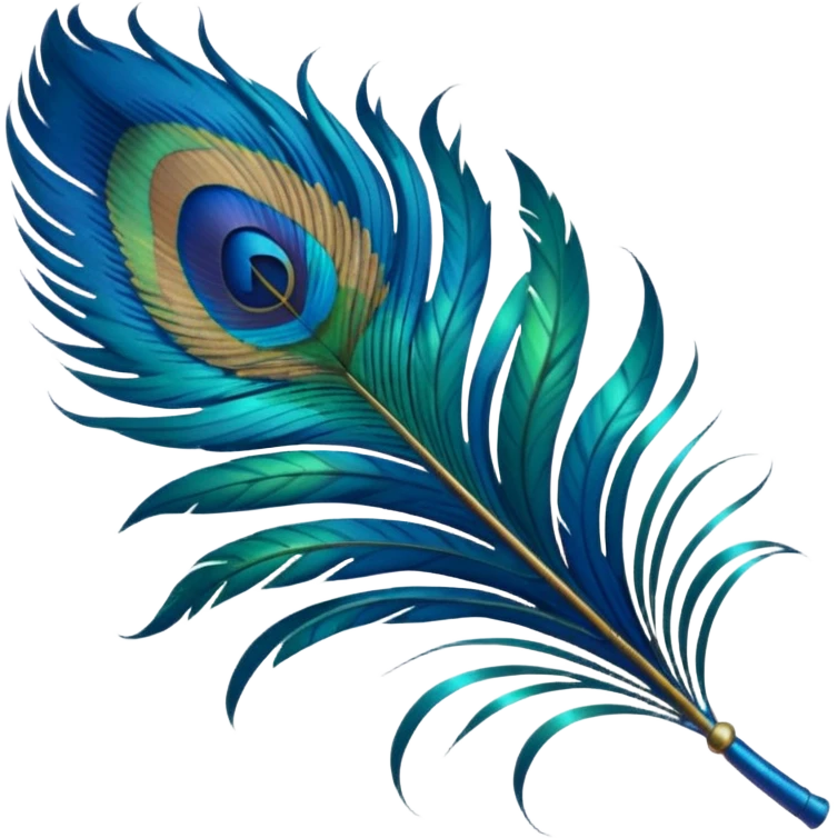 Peacock feather emoji