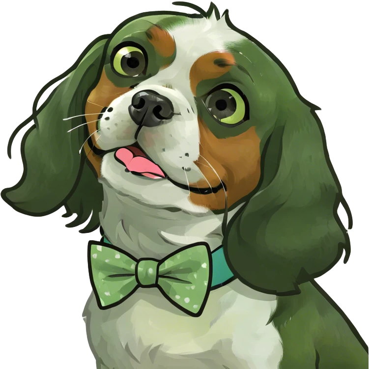 King Charles Spaniel sending a Kiss emoji