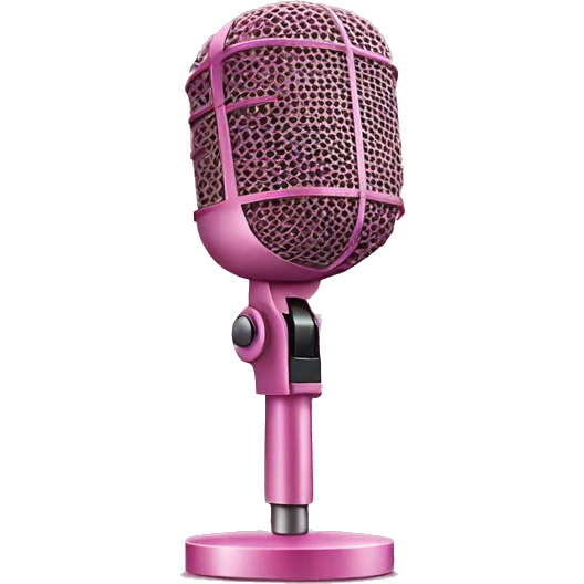 Microphone pink emoji