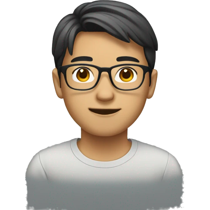 young-asian-man-with-glasses emoji