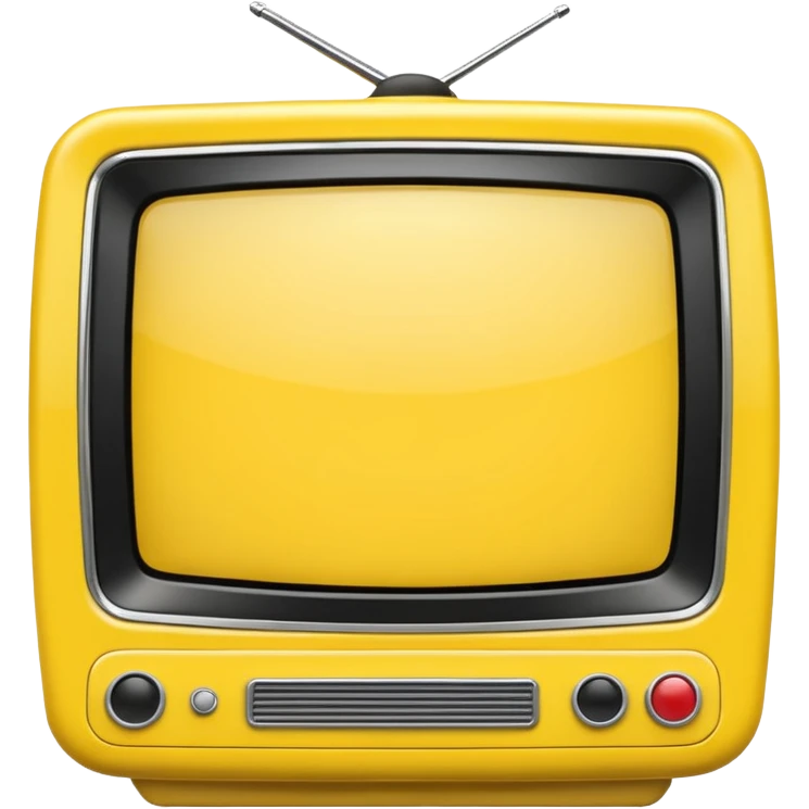 Mobile yellow tv emoji