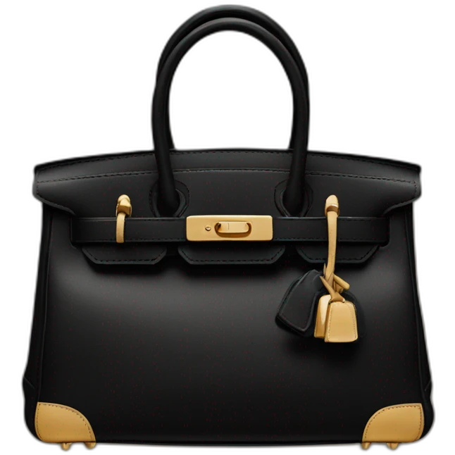 black birkin bag emoji