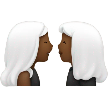 two white people kissing  emoji