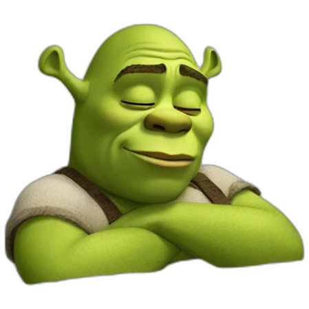 Shrek sleep emoji