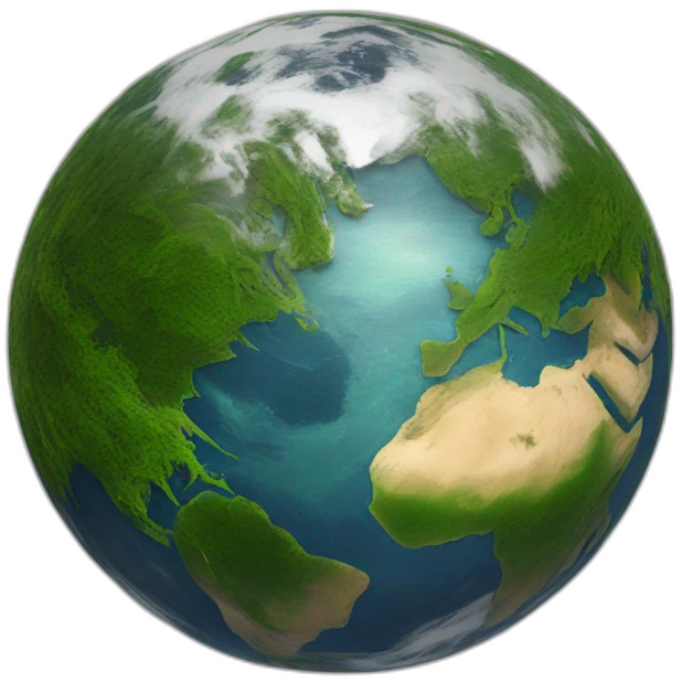 satellite picture of the world emoji