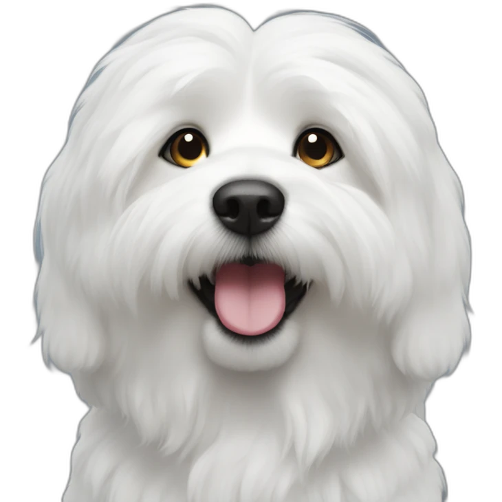 Cotton de tulear emoji