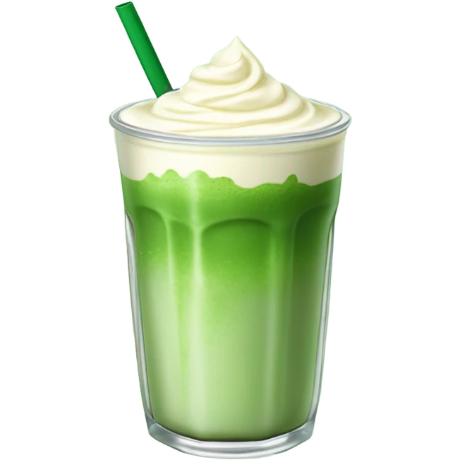 iced matcha latte  emoji