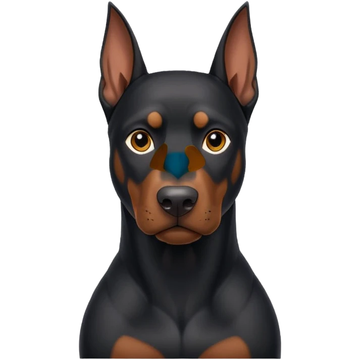 black doberman Y3 emoji