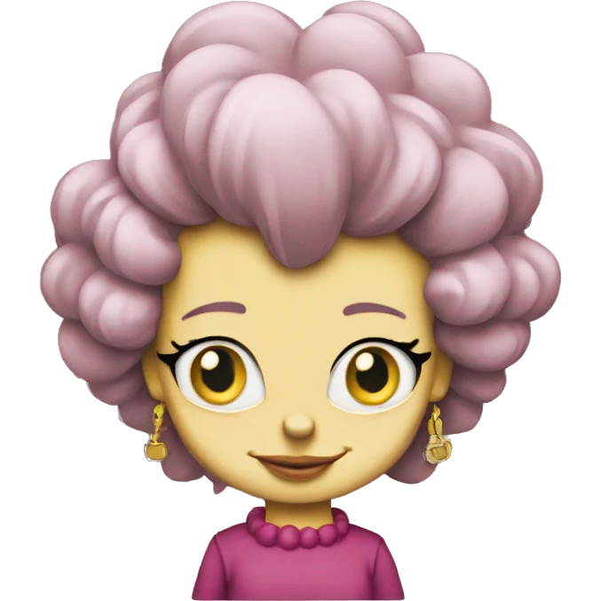 Lisa simpson like a gangster emoji