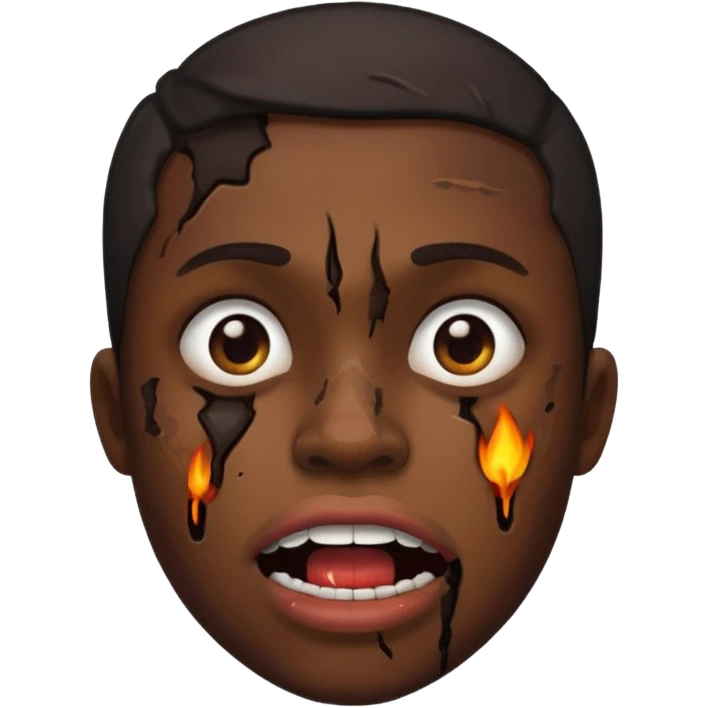 her mouth was burned from eating peppers emoji