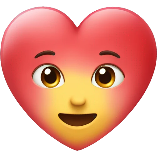 Cute heart  emoji