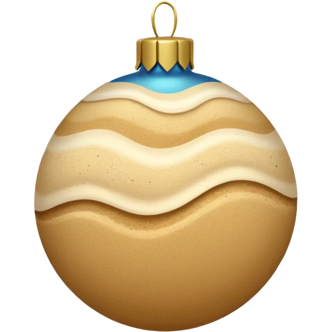 make a sand christmas emoji, more like natural sand emoji