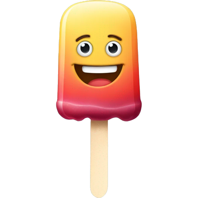 Happy popsicle  emoji