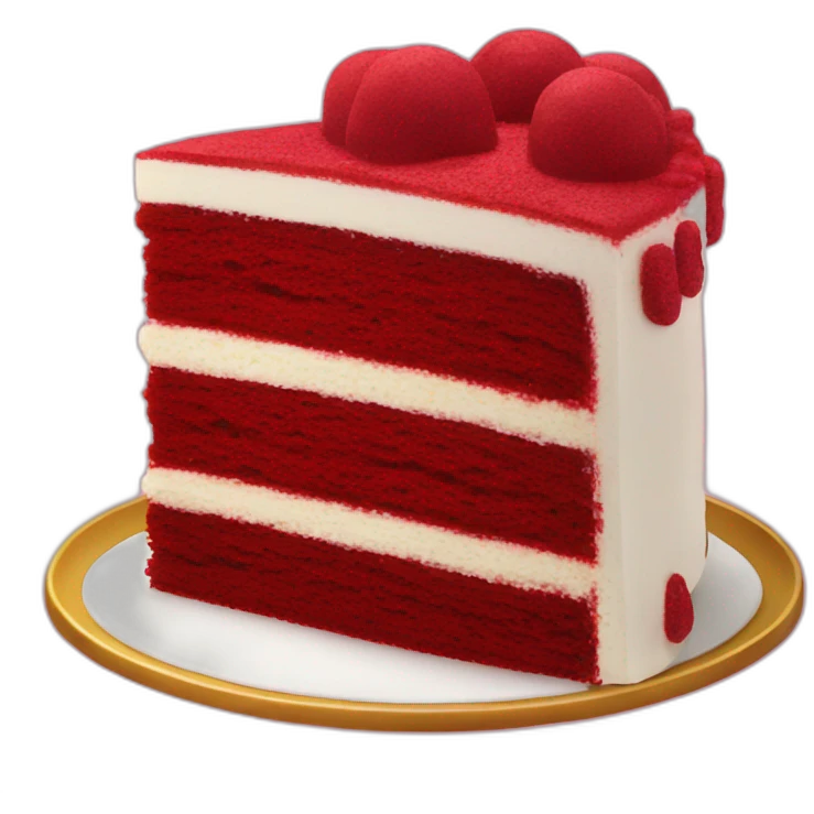 Red velvet cake  emoji