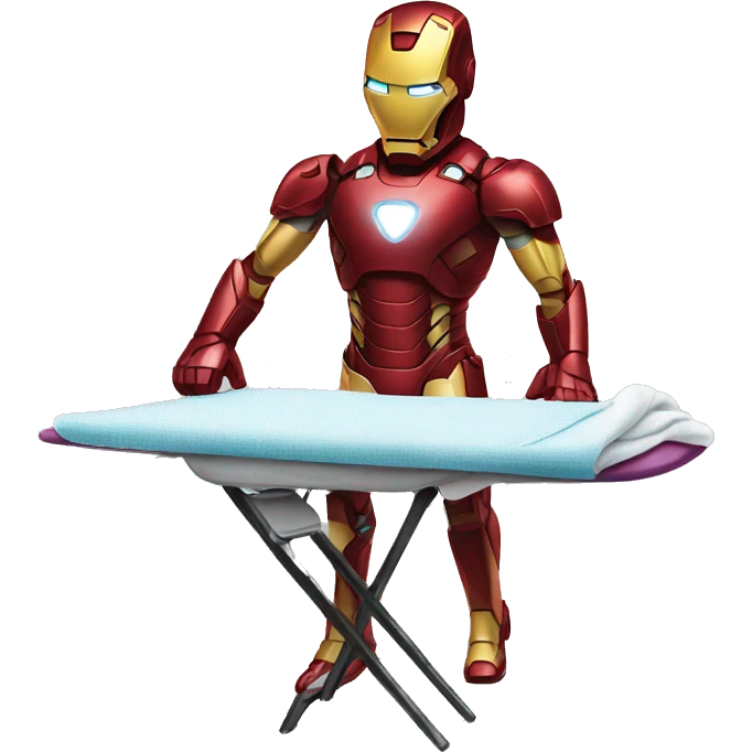 ironman ironing clothes emoji