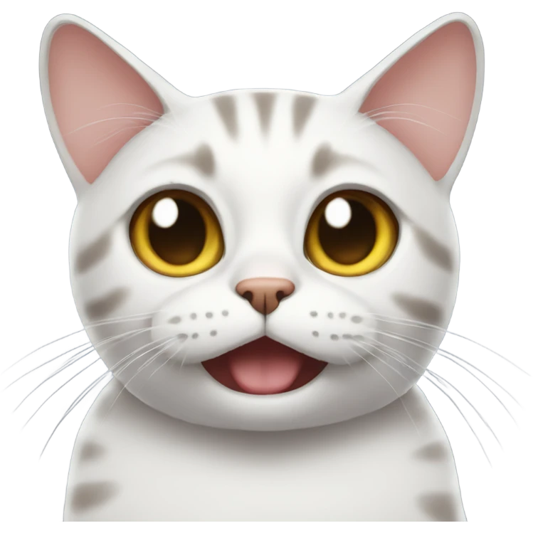 a cat rolling its eyes emoji