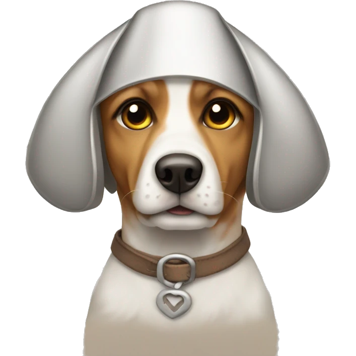 Dog wearing cloches  emoji