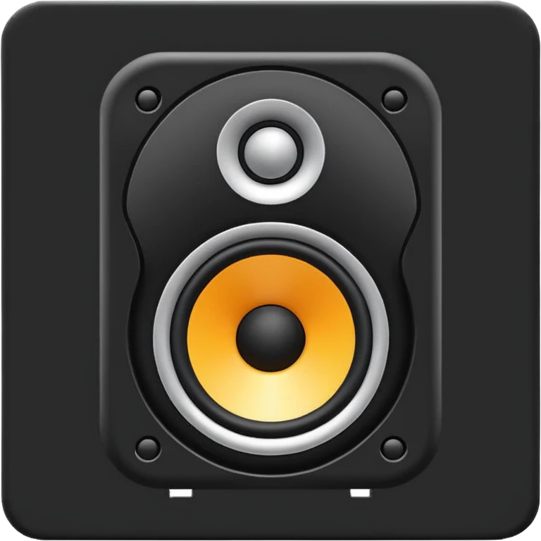 black speaker emoji