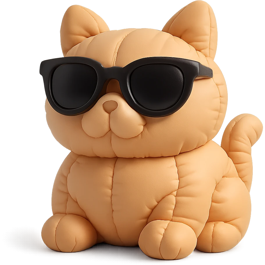 Cat wearing sunglasses emoji