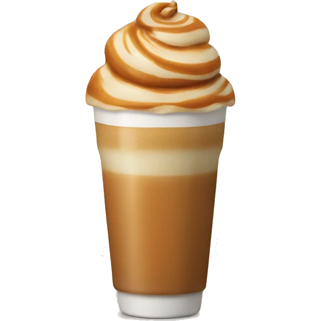 Caramel latte emoji