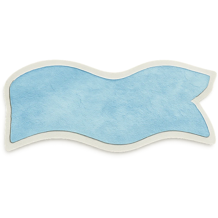 soft pastel hand-painted watercolor brush stroke for borders with a blue hue emoji