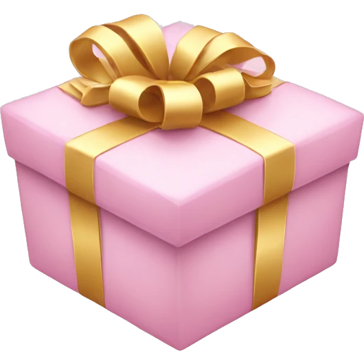 Light pink presents  emoji