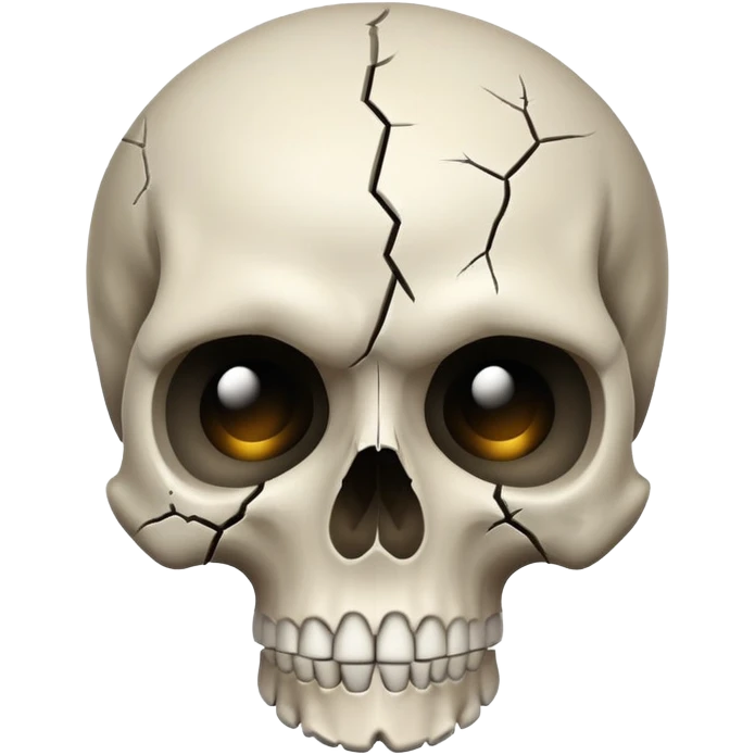 Confused skull emoji