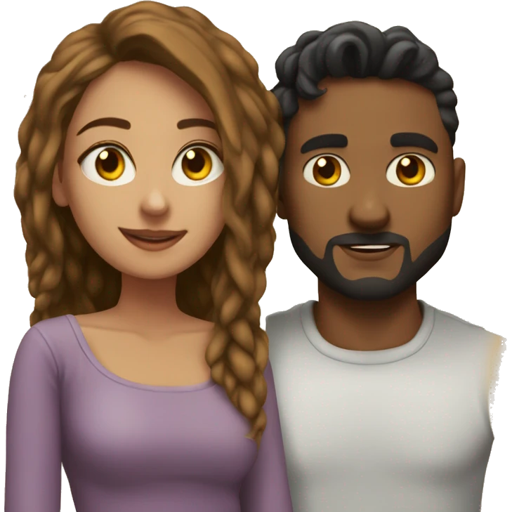 Dhamo Ashique with girlfriend emoji