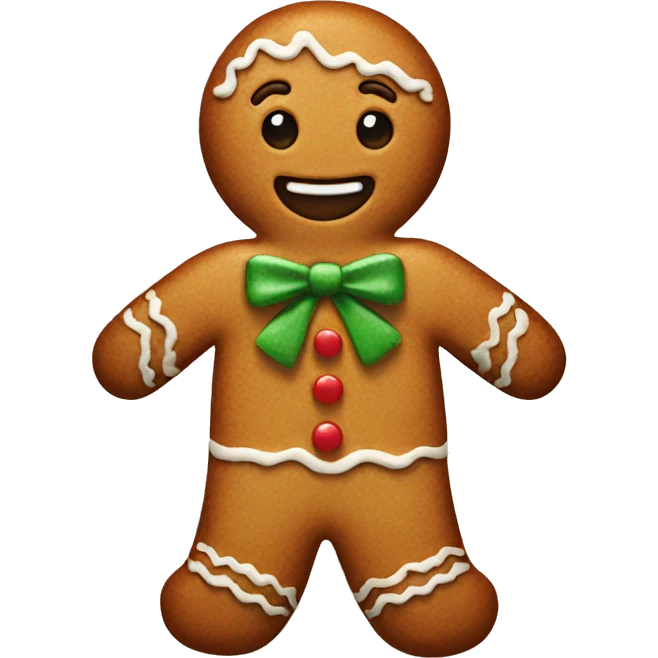 Gingerbread man emoji