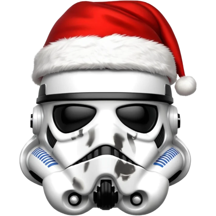 storm trooper helmet santa emoji