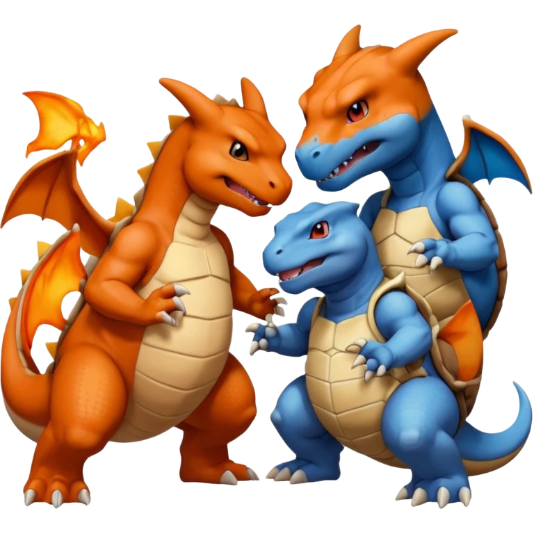 give me different pokeman helpging each other emoji