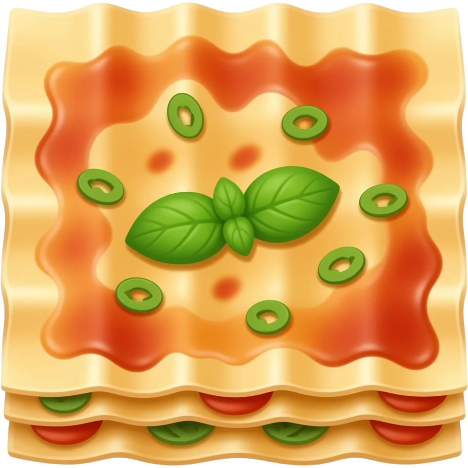 Lasanha quadrada emoji