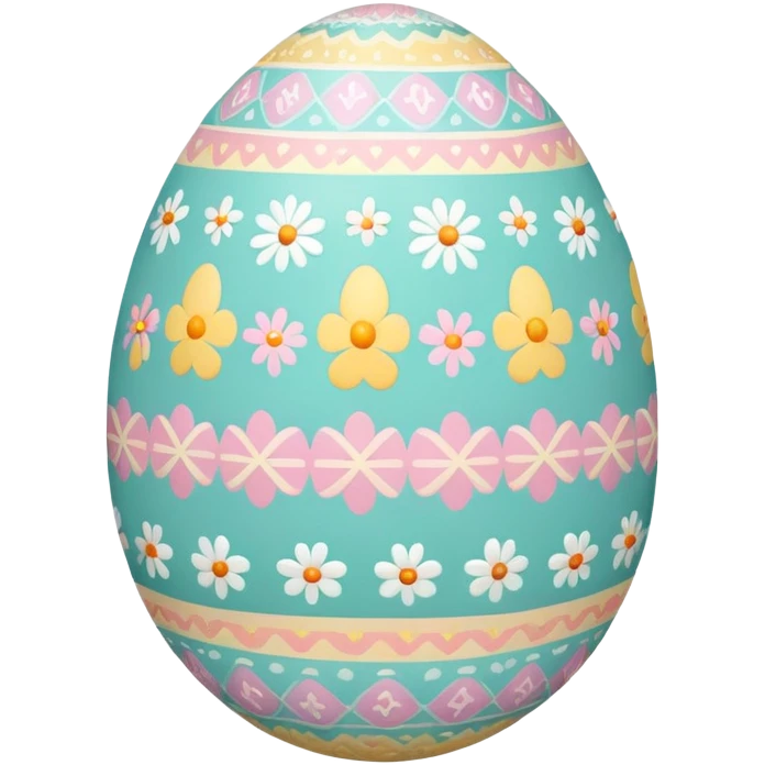 Pastel Pattern Easter Egg emoji
