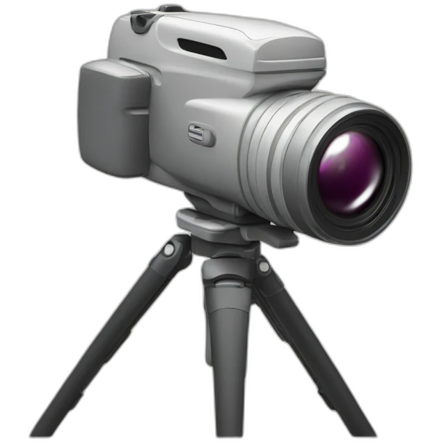 GyatCamera with flash on a tripod emoji