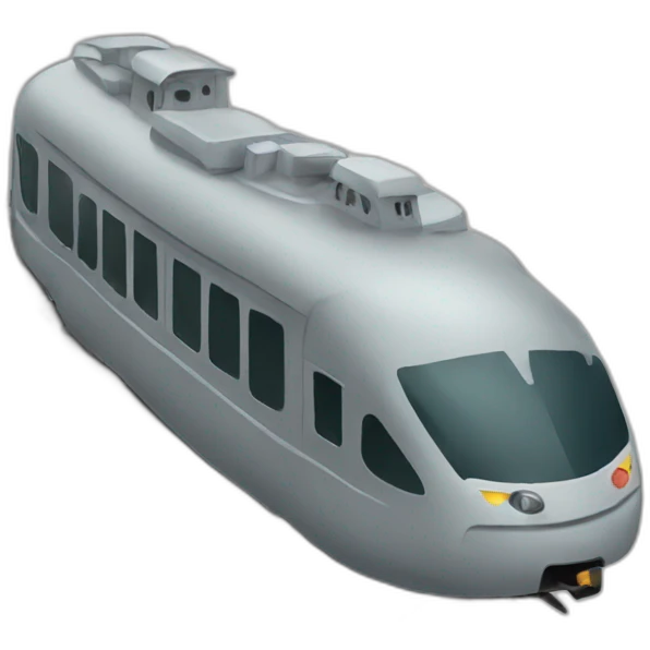 rat shaped train emoji